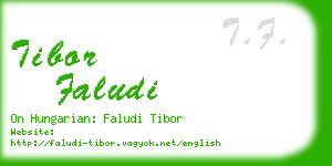 tibor faludi business card